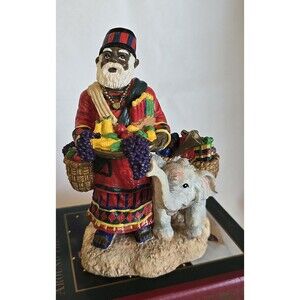 Vtg Santas From Around The World  "KWANZA” 1995 Resin May Department Stores